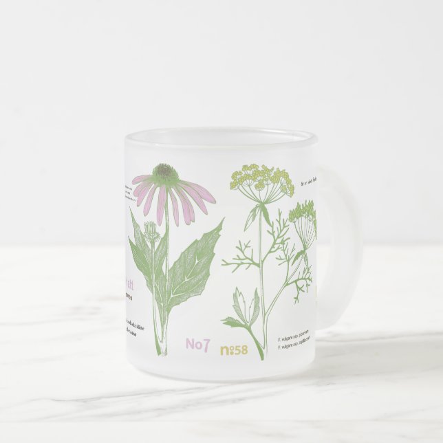 Taza De Cristal Esmerilado Mugre viviente de jardinería (Anverso derecho)
