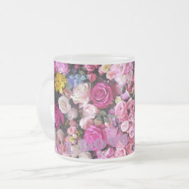 Taza De Cristal Esmerilado Mugs de amor al vidrio escarpado
