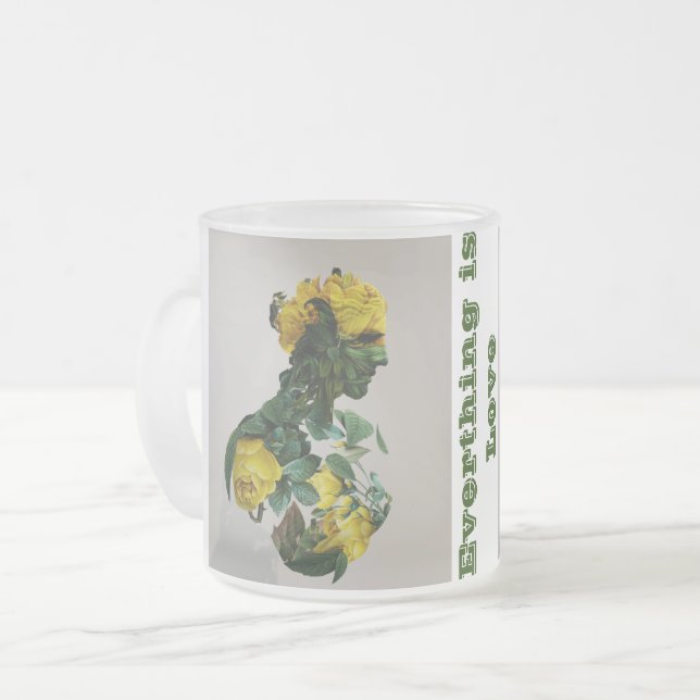 Taza De Cristal Esmerilado Mugs de vidrio escarchado (Anverso izquierdo)