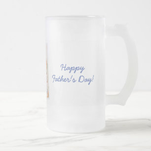 Taza De Cristal Esmerilado Mugs Felices Día del Padres Personalizados AGREGAN