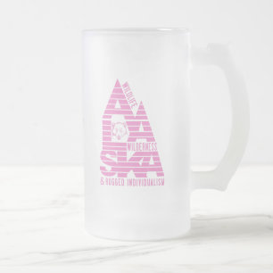 Taza De Cristal Esmerilado Mugs personalizados de ALASKA