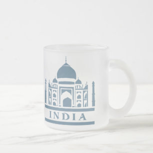 Taza De Cristal Esmerilado Mugs personalizados de INDIA