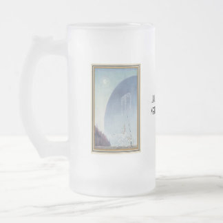 Taza De Cristal Esmerilado Mujer de Kay Nielsen montando oso polar