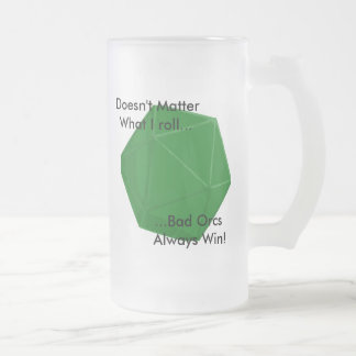 Taza De Cristal Esmerilado Mún Orc