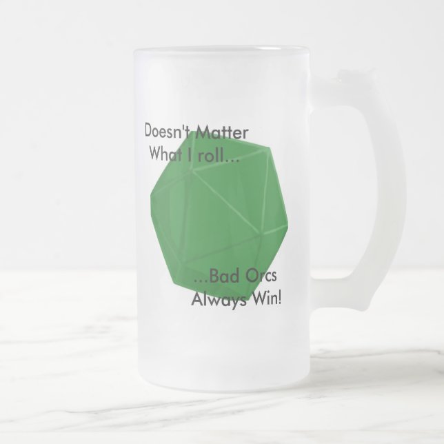 Taza De Cristal Esmerilado Mún Orc (Derecha)