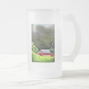 Taza De Cristal Esmerilado Muñeca de carretera del país