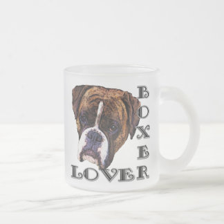 Taza De Cristal Esmerilado Muñeca escarchada de amante del boxer