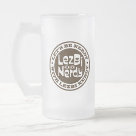 Taza De Cristal Esmerilado Muñeca helada de lezbi
