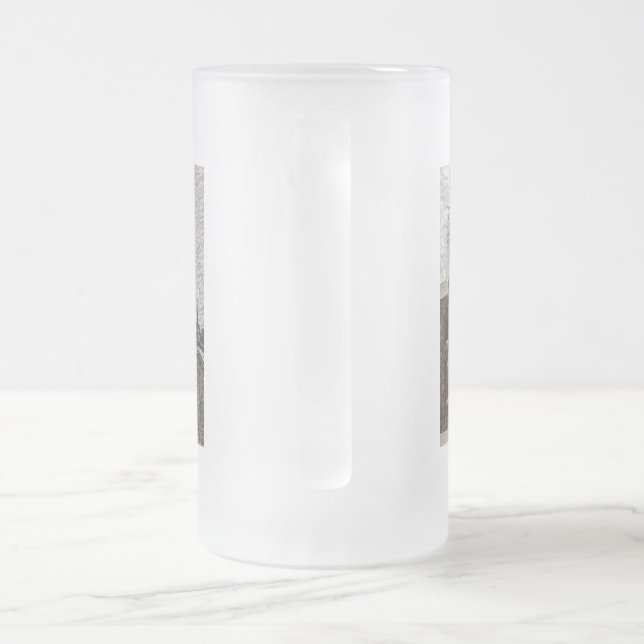 Taza De Cristal Esmerilado Muñecas de barro (Mango)