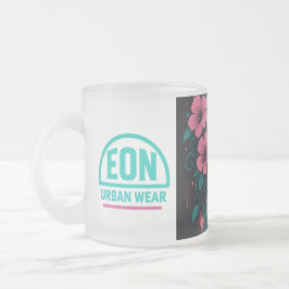 TAZA DE CRISTAL ESMERILADO MUSA FLORAL