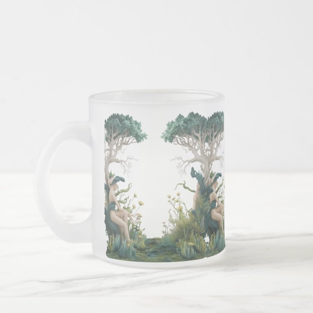 Taza De Cristal Esmerilado Musa silvestre mística - Bomba de vidrio escarcha  (Izquierda)