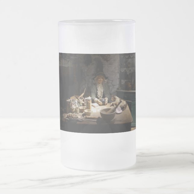 Taza De Cristal Esmerilado Museo de la Cocina de la Bruja Blanca, Brujería y  (Centro)
