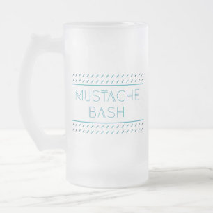 Taza De Cristal Esmerilado Mustache Bash Metro