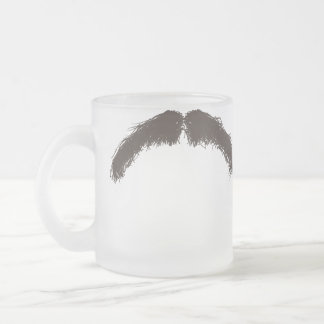 Taza De Cristal Esmerilado Mustache Mug