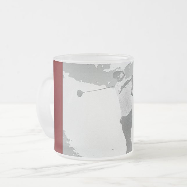 Taza De Cristal Esmerilado My Favorite Golf Coach (Anverso izquierdo)