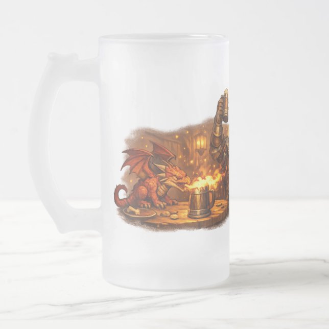 Taza De Cristal Esmerilado Mythic Realms Tavern Legends (Izquierda)