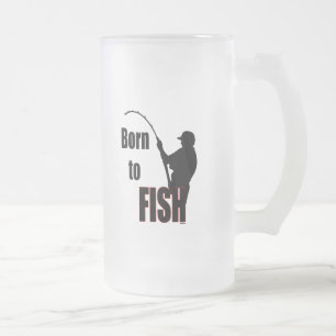Taza De Cristal Esmerilado Nacido para peces