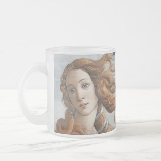 Taza De Cristal Esmerilado Nacimiento de Venus cabeza de cierre (Izquierda)