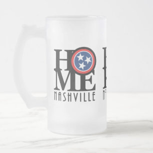 Taza De Cristal Esmerilado NACIMIENTO EN CASA LOVE Nashville