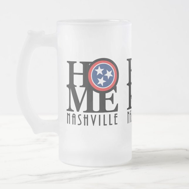 Taza De Cristal Esmerilado NACIMIENTO EN CASA LOVE Nashville (Izquierda)