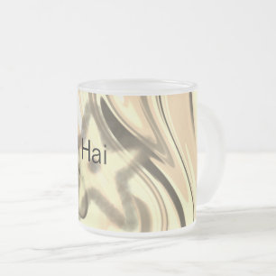 TAZA DE CRISTAL ESMERILADO NARANJA GOOD DAY MUG