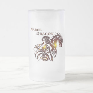 Taza De Cristal Esmerilado Naree Dragon Beer Glass