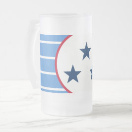 Taza De Cristal Esmerilado Nashville, Tennessee Volunteer State Tri-Star