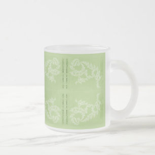 Taza De Cristal Esmerilado Natación Lacey - Avacado