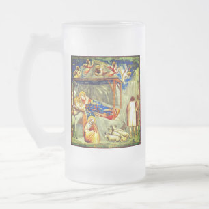 Taza De Cristal Esmerilado Natividad Nacimiento de Jesús