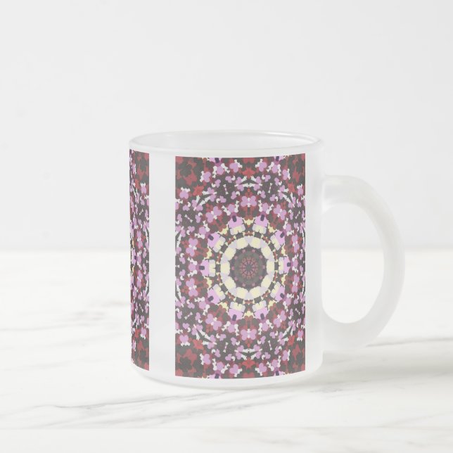 TAZA DE CRISTAL ESMERILADO NATURALEZA (Derecha)