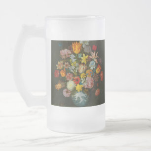 Taza De Cristal Esmerilado Naturaleza muerta de flores en un jarrón Wan-Li