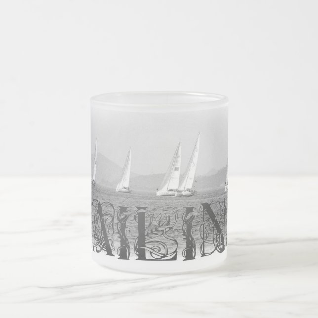 Taza De Cristal Esmerilado Navegación (Centro)