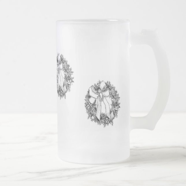 Taza De Cristal Esmerilado Navidad Stein (Derecha)