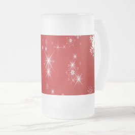 Taza De Cristal Esmerilado Navidades