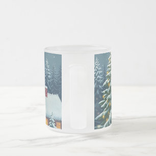 Taza De Cristal Esmerilado Navidades Coffee Mug