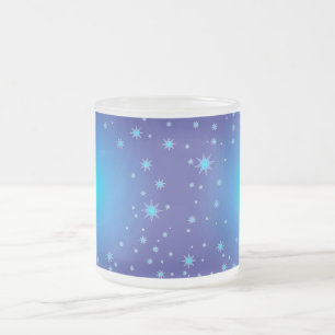 Taza De Cristal Esmerilado Navidades de Blue Stars