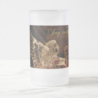 Taza De Cristal Esmerilado navidades de los ángeles de cristal: Alegría al mu