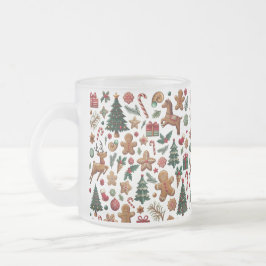 Taza De Cristal Esmerilado Navidades divertidos Mug