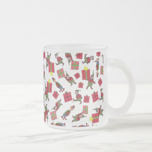 Taza De Cristal Esmerilado Navidades Elves sartén