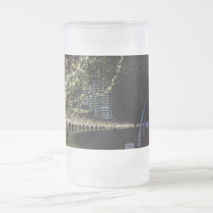 Taza De Cristal Esmerilado Navidades En El Parque Klyde Warren Mug Frosted
