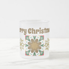 Taza De Cristal Esmerilado Navidades escarlatados Mug ❄️ feriado Cheer Mug 🎄