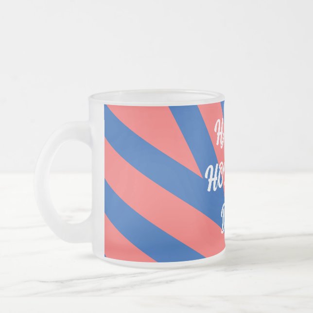 Taza De Cristal Esmerilado Navidades felices: Querida Mug (Izquierda)
