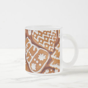 Taza De Cristal Esmerilado Navidades Gingerbread Biscuits