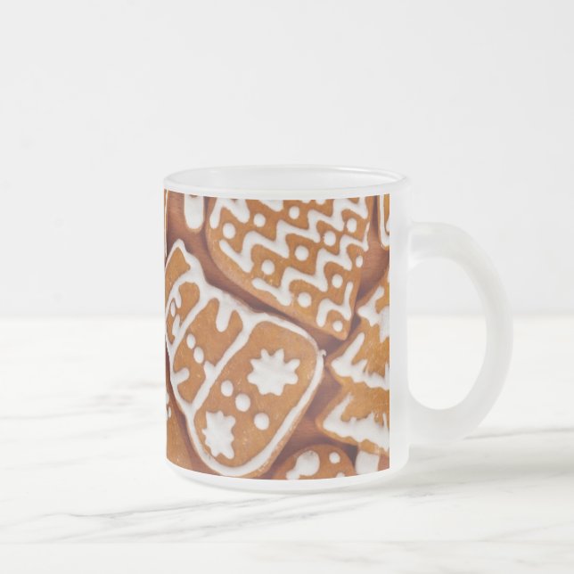 Taza De Cristal Esmerilado Navidades Gingerbread Biscuits (Derecha)