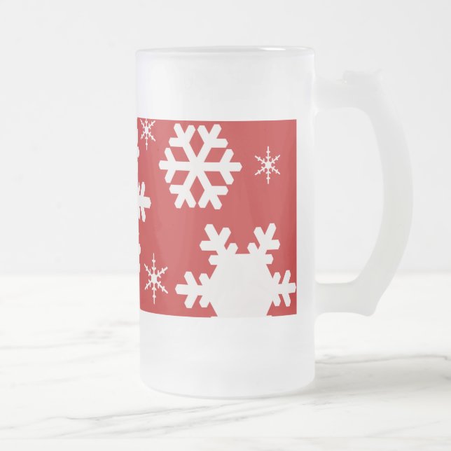Taza De Cristal Esmerilado ¡Navidades lindos, rana de vidrio! (Derecha)