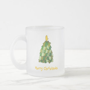 Taza De Cristal Esmerilado Navidades Mittens Mug