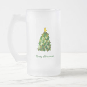 Taza De Cristal Esmerilado Navidades Mittens Mug