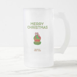 Taza De Cristal Esmerilado Navidades Pastel de torta de vidrio escarcha grand