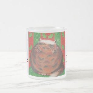 Taza De Cristal Esmerilado Navidades Pud "Feliz Navidad"