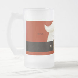 Taza De Cristal Esmerilado Navidades, Santa Cláusula